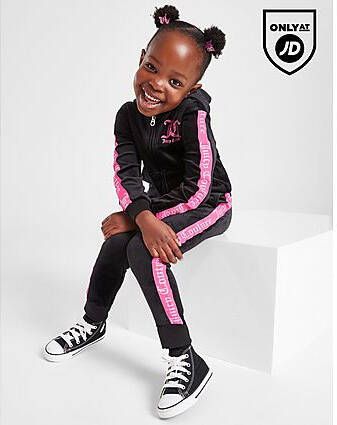 Juicy Couture ' Velour Tape Full Zip Tracksuit Children Black