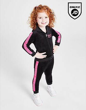 Juicy Couture ' Velour Tape Full Zip Tracksuit Infant Black