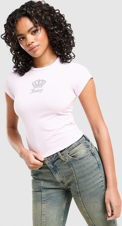 Juicy Couture Crown Baby T-Shirt Roze- Dames Roze