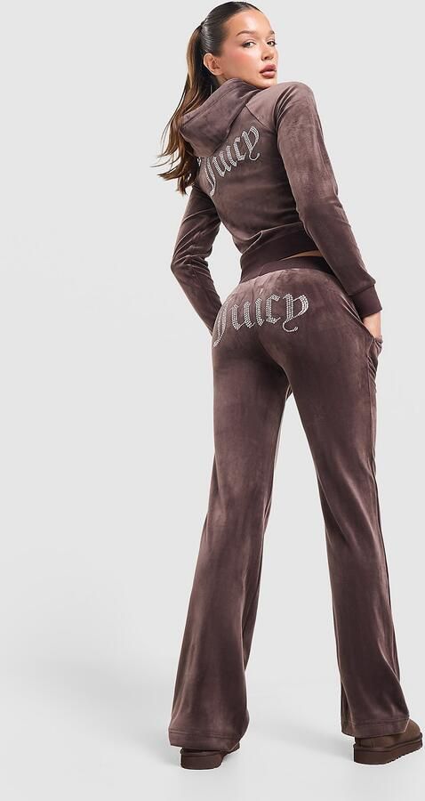 Juicy Couture Diamante JC Logo Joggers Bruin- Dames Bruin