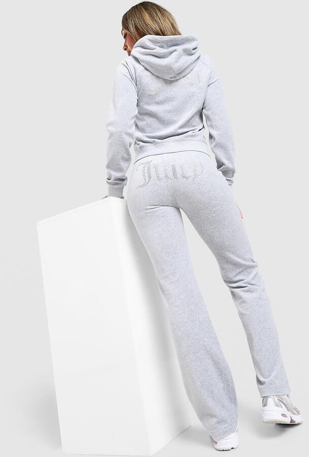Juicy Couture Diamante JC Logo Joggers Grijs- Dames Grijs