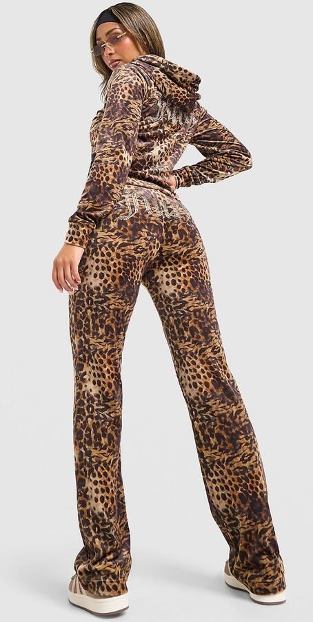 Juicy Couture Diamante Leopard Joggers Meerkleurig- Dames Meerkleurig