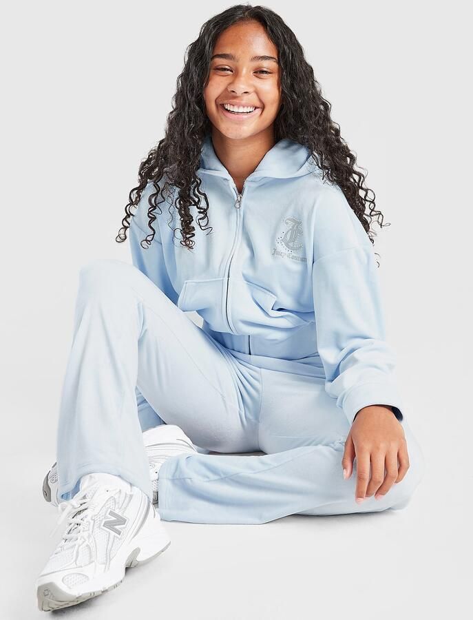 Juicy Couture ' Folded Waist Tracksuit Junior Blauw Kind Blauw
