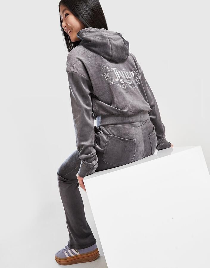 Juicy Couture ' Glitter Flare Tracksuit Junior Zwart Kind Zwart