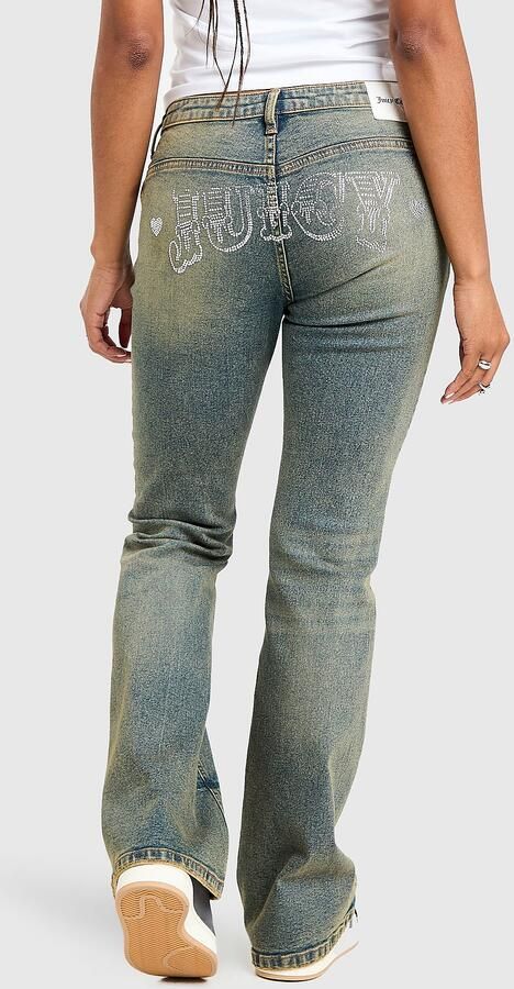 Juicy Couture Rodeo Denim Flare Jeans Blauw- Dames Blauw
