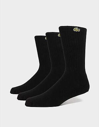 Lacoste 3-Pack Sport Socks Black- Dames