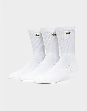 Lacoste 3-Pack Sport Socks White- Dames