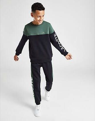 Lacoste Colour Block Crew Sweatshirt Junior Navy