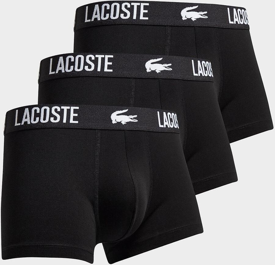 Lacoste 3-Pack Croc Trunks Zwart- Heren Zwart