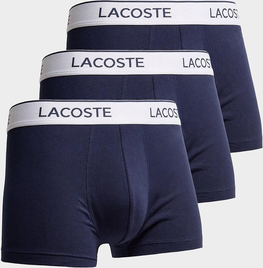 Lacoste slim fit trunks van katoenmix in set van 3