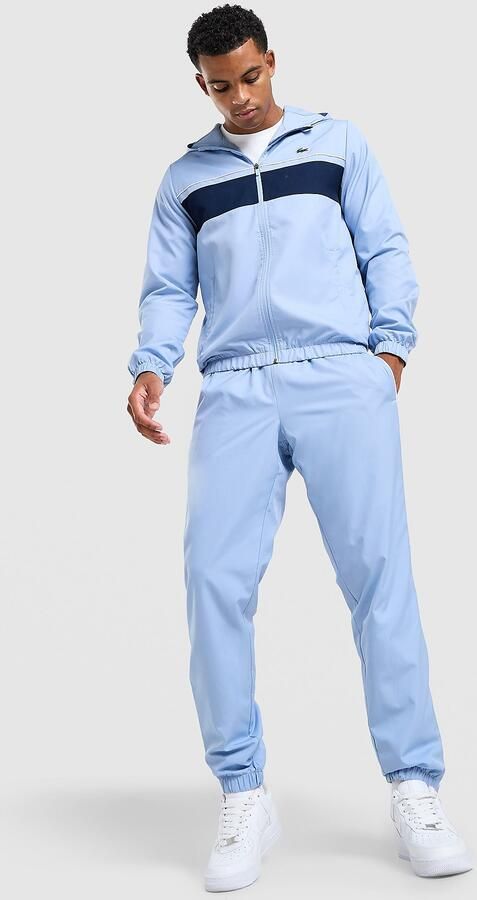 Lacoste Colour Block Hooded Tracksuit Blauw- Heren Blauw
