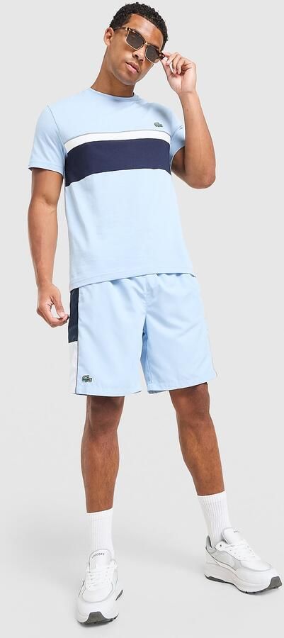 Lacoste Colour Block Reflective Piping Shorts Blauw- Heren Blauw