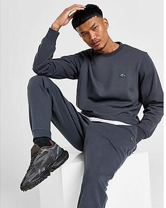 Lacoste Double Knit Crew Sweatshirt Grijs- Heren Grijs - Foto 2