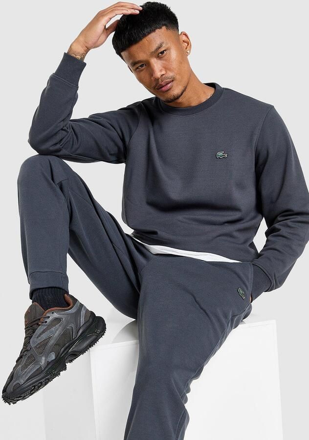 Lacoste Double Knit Crew Sweatshirt Grijs- Heren Grijs