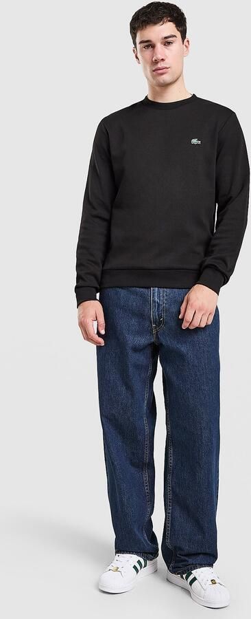 Lacoste Double Knit Crew Sweatshirt Zwart- Heren Zwart