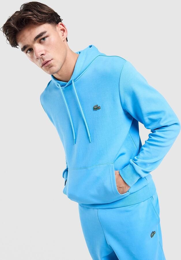 Lacoste Double Knit Overhead Hoodie Blauw- Heren Blauw