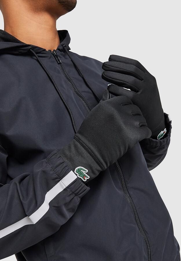 Lacoste Hi Vis Gloves Zwart- Dames Zwart