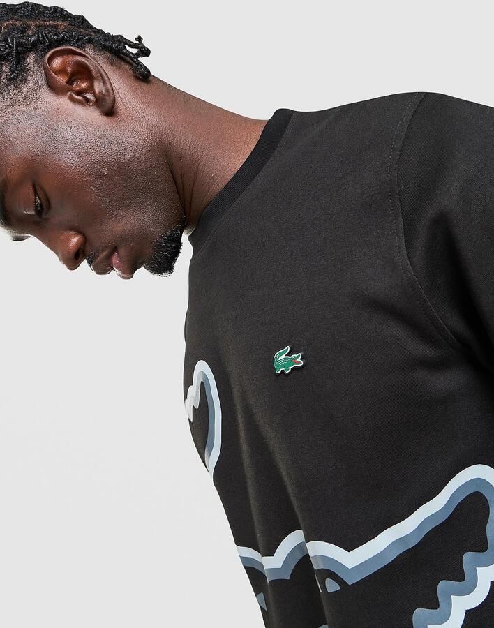 Lacoste Large Croc Sweatshirt Zwart- Heren Zwart