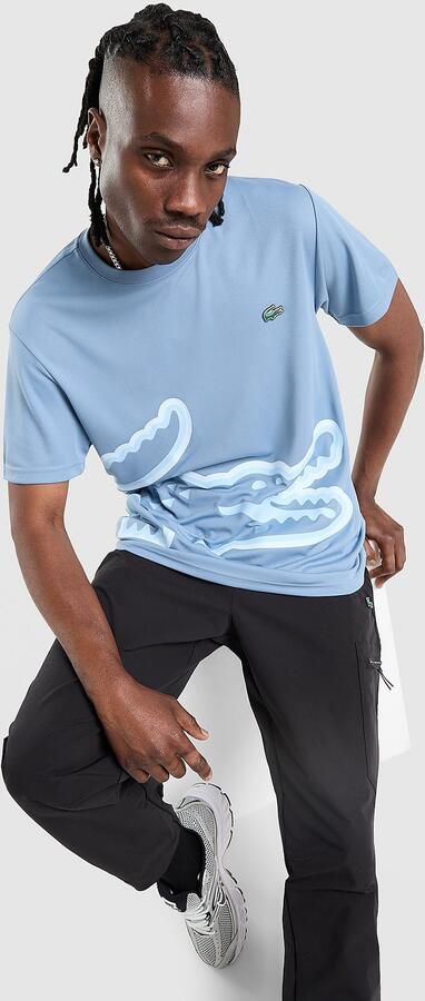 Lacoste Large Croc T-Shirt Blauw- Heren Blauw