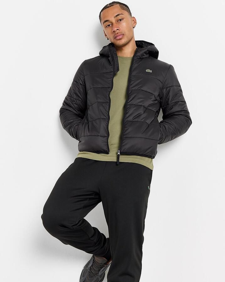 Lacoste Padded Jacket Heren Zwart- Heren Zwart