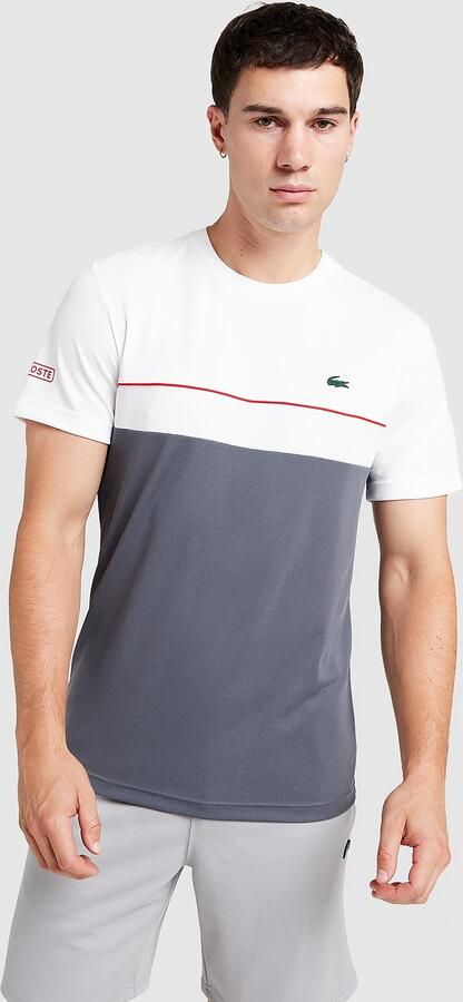Lacoste Panel T-Shirt Grijs- Heren Grijs