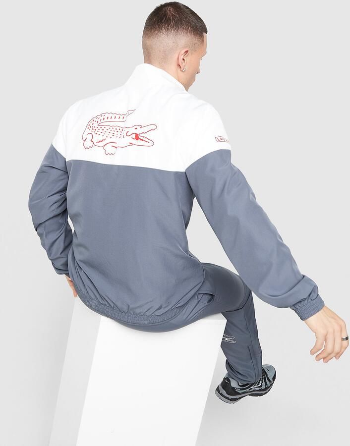 Lacoste Panel Track Top Grijs- Heren Grijs
