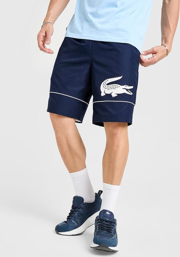Lacoste Reverse Croc Shorts Blauw- Heren Blauw