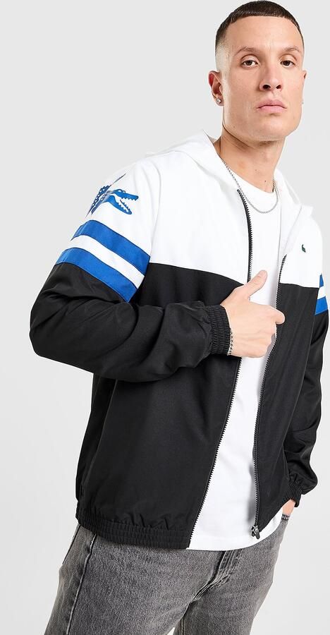 Lacoste Sleeve Croc Full Zip Jacket Zwart- Heren Zwart