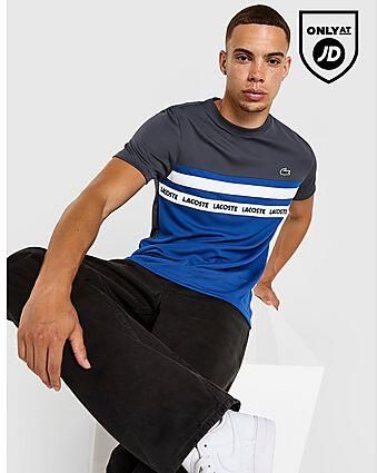 Lacoste Tape Colour Block T-Shirt Grijs- Heren Grijs - Foto 2