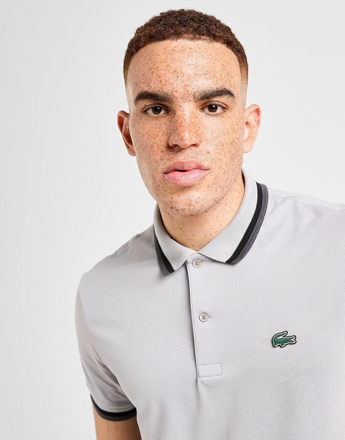 Lacoste Tipped Polo Shirt Grijs- Heren Grijs