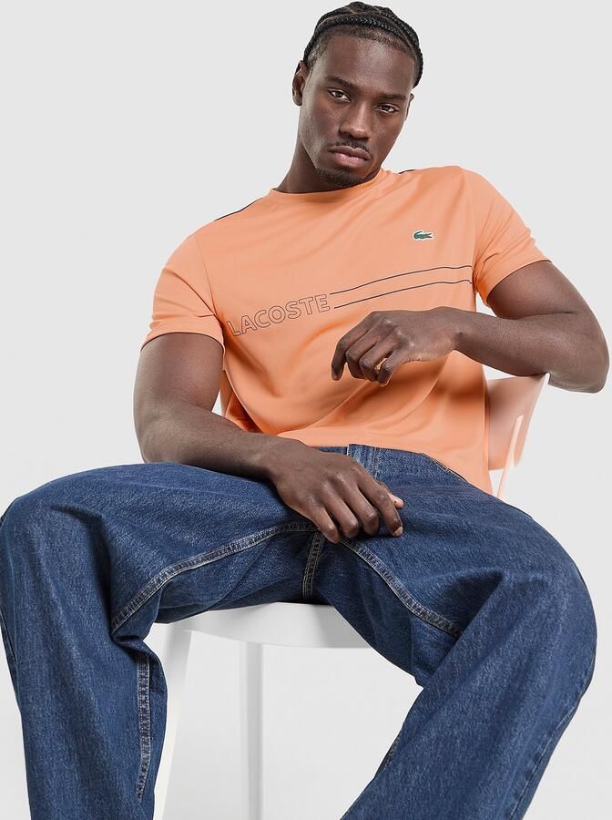 Lacoste Wordmark T-Shirt Oranje- Heren Oranje