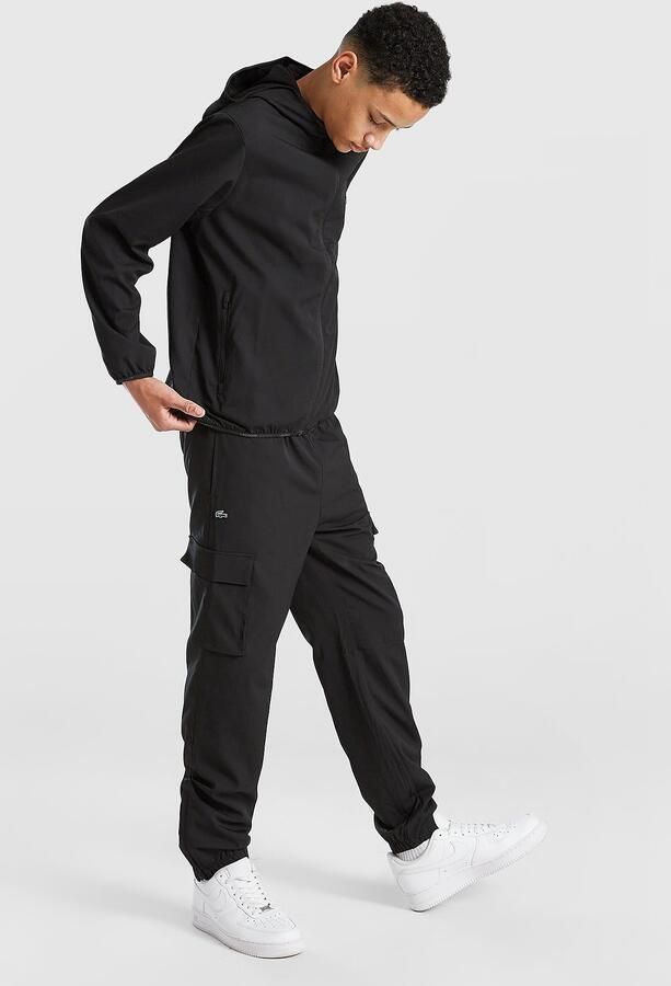 Lacoste Woven Cargo Pants Junior Zwart Kind Zwart