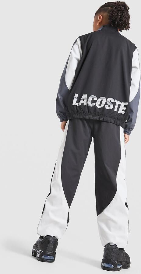 Lacoste Woven Colour Block Tracksuit Junior Zwart