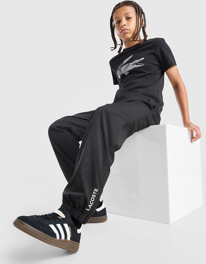 Lacoste Woven Joggers Junior Zwart Kind Zwart