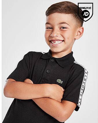 Lacoste Tape Polo Shirt Children's Black