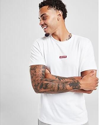 Levi's Relaxed fit T-shirt met labelstitching en ronde hals