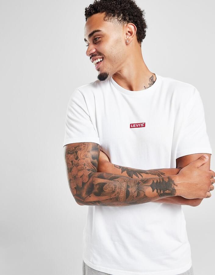 Levi's Relaxed fit T-shirt met labelstitching en ronde hals