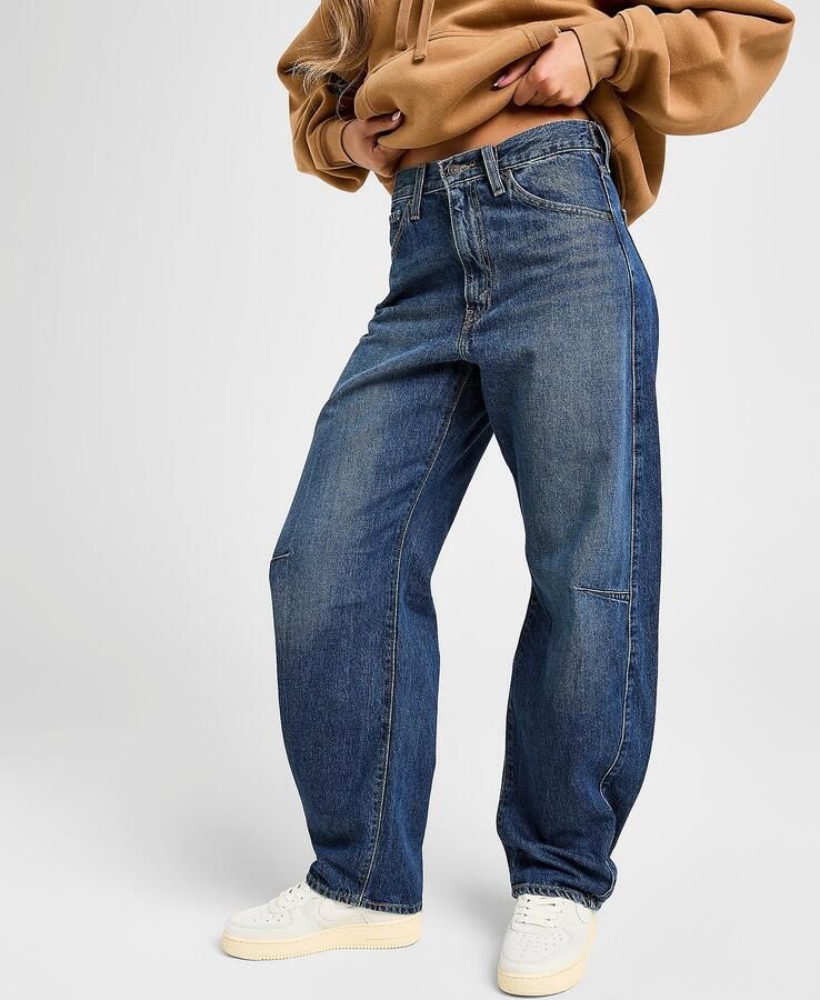 Levis LEVI'S Cinch Barrel Jeans Blauw- Dames Blauw