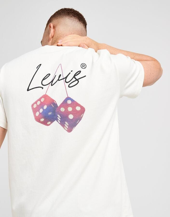 Levis LEVI'S Dice T-Shirt Wit- Heren Wit