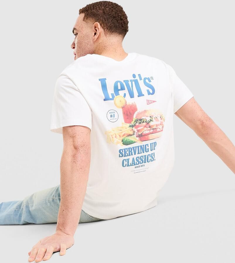 Levi's T-shirt Korte Mouw Levis Levi Tee Relaxed Fit Wit