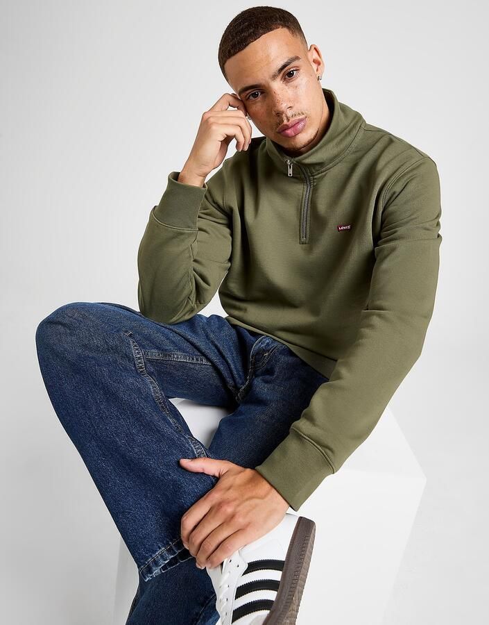 Levi's Sweatshirt ORIGINAL HM 1 4 ZIP met troyer-kraag en logo-borduring - Foto 2