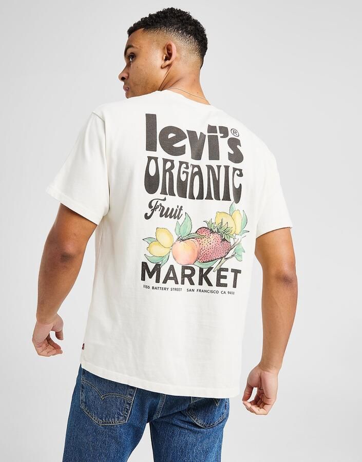 Levis LEVI'S Fruit Back Graphic T-Shirt Wit- Heren Wit
