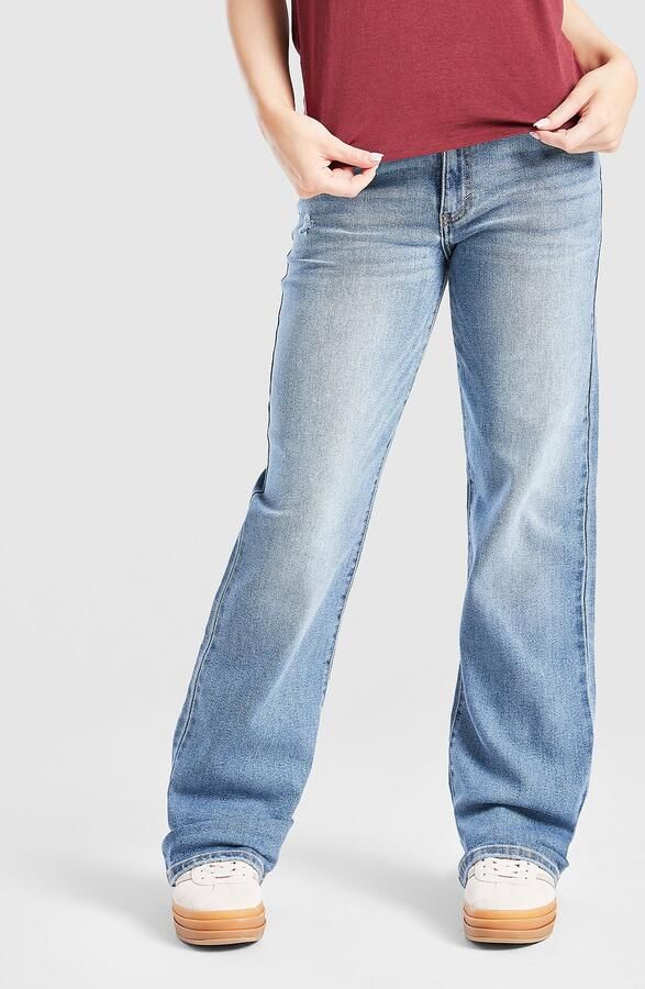 Levis Levi's Kids wide leg jeans DIG IT Blauw Meisjes Stretchdenim Effen 164 - Foto 11