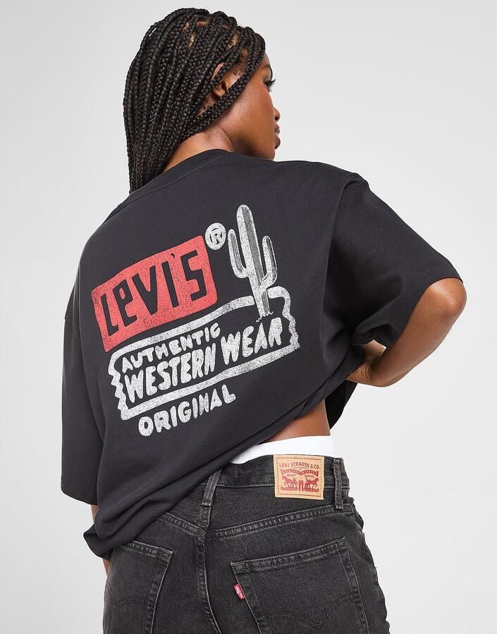 Levis LEVI'S Western T-Shirt Zwart- Dames Zwart