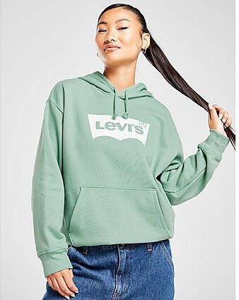 Levis LEVI'S Logo Graphic Hoodie Green- Dames