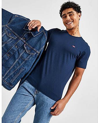 Levis LEVI'S Original Micro Batwing T-Shirt Navy- Heren