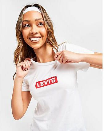 Levis Levi's T-shirt met dooslogo White- Dames