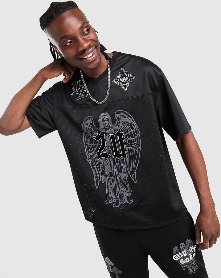 Lorenzo Angelo Jersey Zwart- Heren Zwart