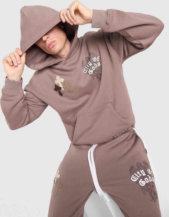 Lorenzo Empire Hoodie Bruin- Heren Bruin