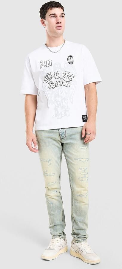 Lorenzo Furio Slim Jeans Blauw- Heren Blauw